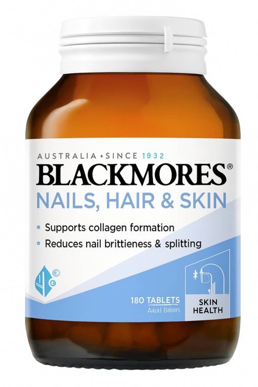 Viên uống Blackmores Nails Hair Skin 180 viên hỗ trợ tóc, móng, da
