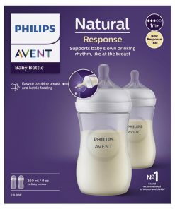Avent Natural Response Feeding Bottle 260ml 2 Pack