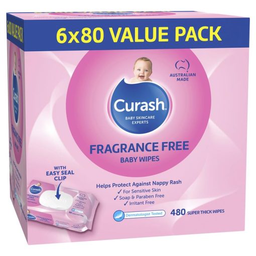 Curash Babycare Fragrance Free Wipes