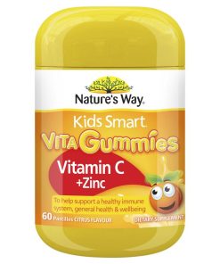 Nature's Way Kids Smart Vita Gummies Vitamin C + Zinc 60 Pastilles – Kẹo dẻo vitamin C Zinc giúp bé khỏe mạnh mỗi ngày