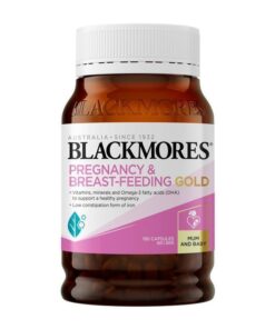 Viên uống Blackmores Pregnancy & Breastfeeding Gold 180 viên – bổ sung DHA, sắt, axit folic cho mẹ bầu và mẹ cho con bú