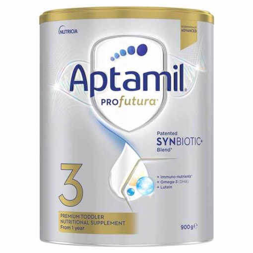 Sữa Aptamil Profutura số 3 900g cho trẻ từ 1 tuổi, bổ sung Synbiotic+, DHA, Lutein hỗ trợ phát triển trí não và miễn dịch.
