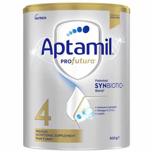Sữa Aptamil Profutura số 4 900g cho trẻ từ 3 tuổi, hỗ trợ miễn dịch, bổ sung DHA, Lutein giúp phát triển trí não và thị giác.