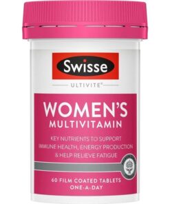 Swisse Women's Multivitamin 60 Tablets – Vitamin tổng hợp cho phụ nữ tăng đề kháng, đẹp da và hỗ trợ nội tiết