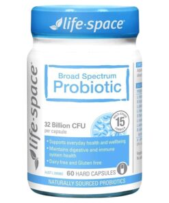 Life-Space Broad Spectrum Probiotic 60 Capsules – men vi sinh 15 chủng giúp cân bằng tiêu hóa và miễn dịch