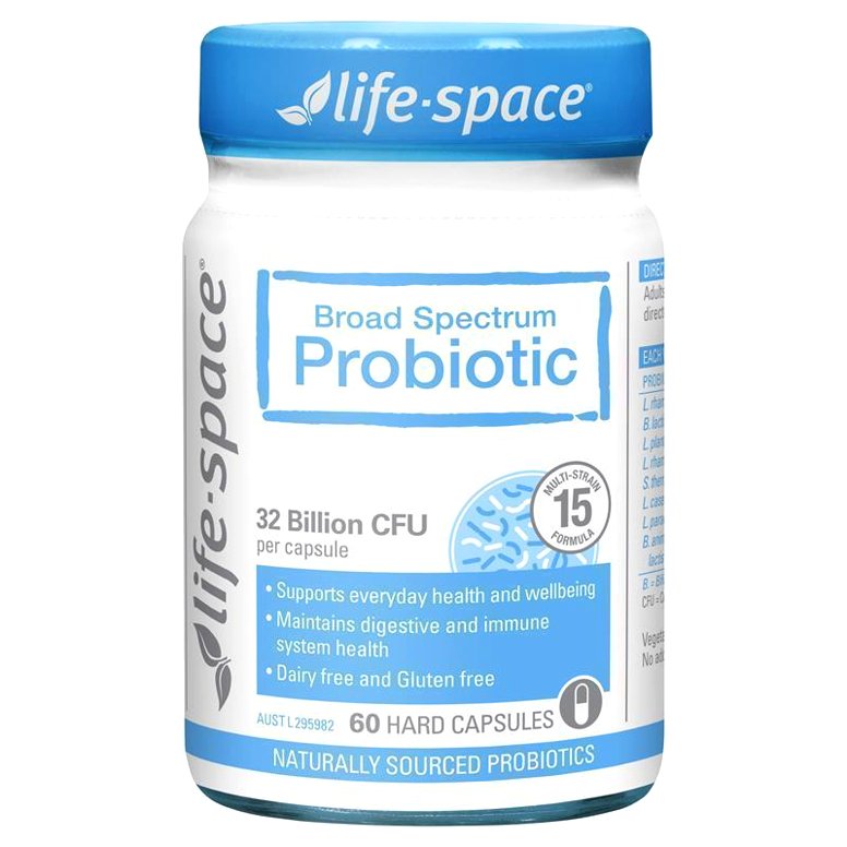 Life-Space Broad Spectrum Probiotic 60 Capsules – men vi sinh 15 chủng giúp cân bằng tiêu hóa và miễn dịch