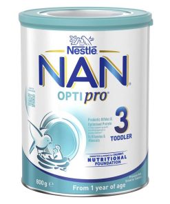 Sữa NAN OPTIPRO 3 800g cho trẻ từ 1 tuổi – công thức khoa học từ Nestlé, hỗ trợ tiêu hóa và trí não