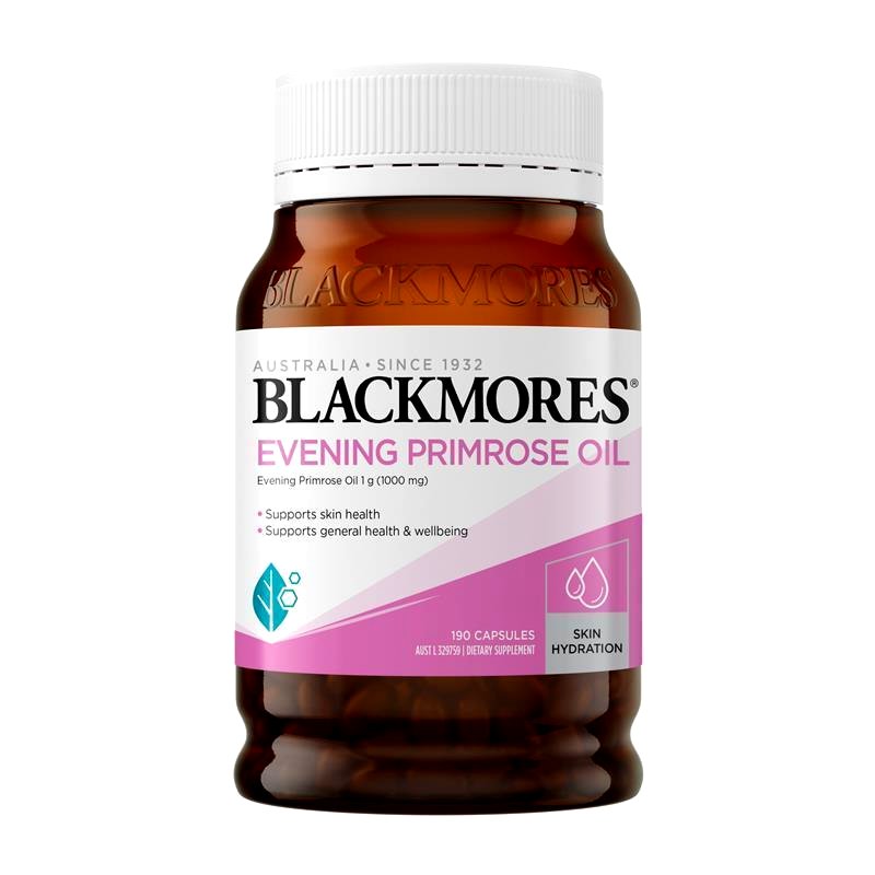 Blackmores Evening Primrose Oil 190 viên – Dầu hoa anh thảo hỗ trợ nội tiết và làm đẹp da cho phụ nữ