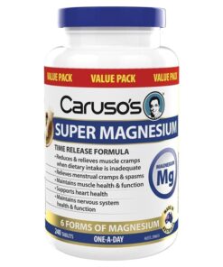 Caruso’s Super Magnesium 240 Tablets – Bổ sung magie hỗ trợ cơ, thần kinh và tim mạch