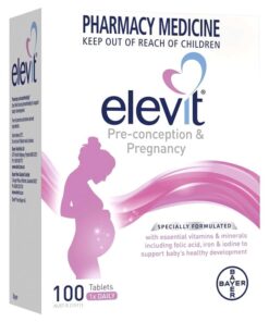 Elevit Pre-conception & Pregnancy – Viên uống vitamin tổng hợp cho bà bầu, hỗ trợ từ trước thai kỳ