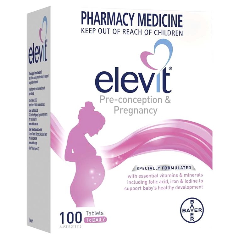 Elevit Pre-conception & Pregnancy – Viên uống vitamin tổng hợp cho bà bầu, hỗ trợ từ trước thai kỳ