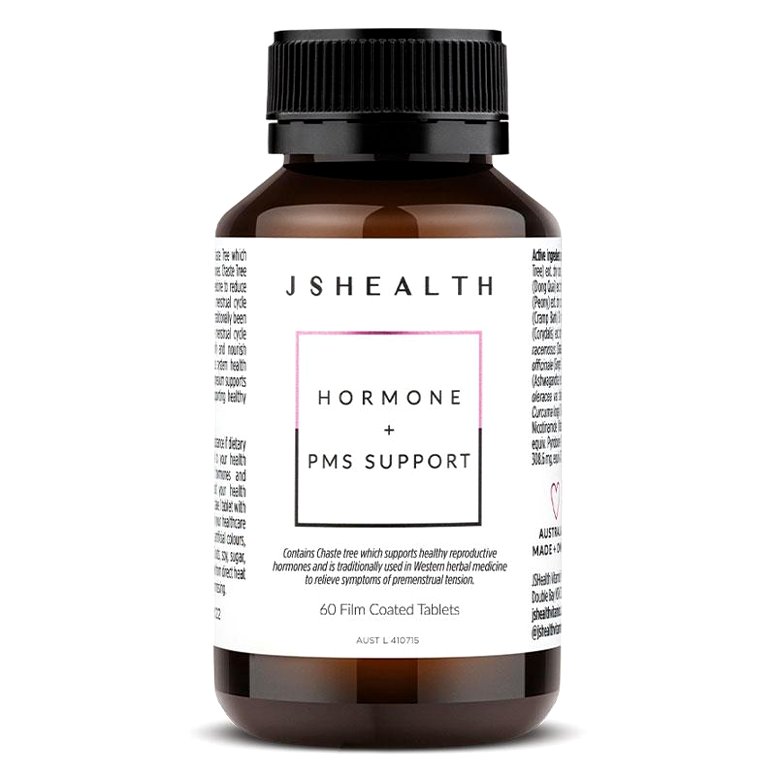 JSHEALTH Hormone + PMS Support 60 Tablets – hỗ trợ nội tiết nữ và làm dịu triệu chứng tiền kinh nguyệt