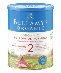 Sữa Bellamy's Organic số 2 900g – Sữa hữu cơ cho trẻ từ 6 đến 12 tháng, bổ sung dinh dưỡng cân bằng, hỗ trợ tiêu hóa và phát triển.