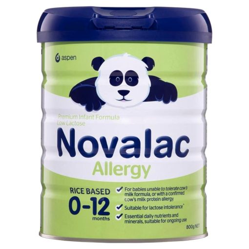Sữa Novalac Allergy 800g cho bé dị ứng đạm sữa bò – công thức gạo thủy phân, không lactose