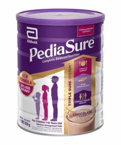 Sữa PediaSure Chocolate 850g – Dinh dưỡng cân bằng cho trẻ từ 1 đến 10 tuổi, vị socola thơm ngon, hỗ trợ tăng trưởng và ăn ngon miệng.