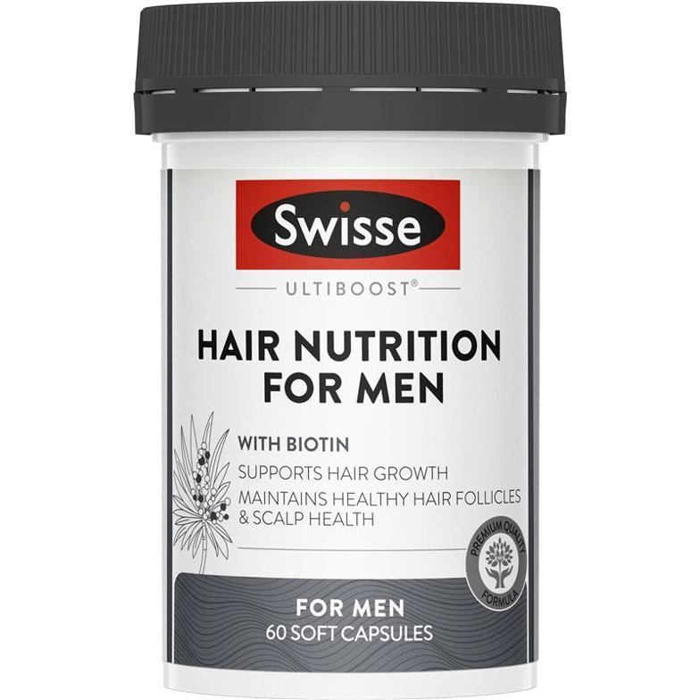 Viên uống Swisse Hair Nutrition For Men – hỗ trợ mọc tóc, giảm rụng tóc ở nam