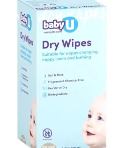 Hộp khăn khô Baby U 100 tờ không mùi, không hóa chất
