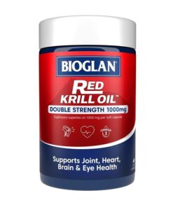 Viên uống Bioglan Red Krill Oil 1000mg hộp 60 viên hỗ trợ tim mạch, trí não, thị lực và xương khớp