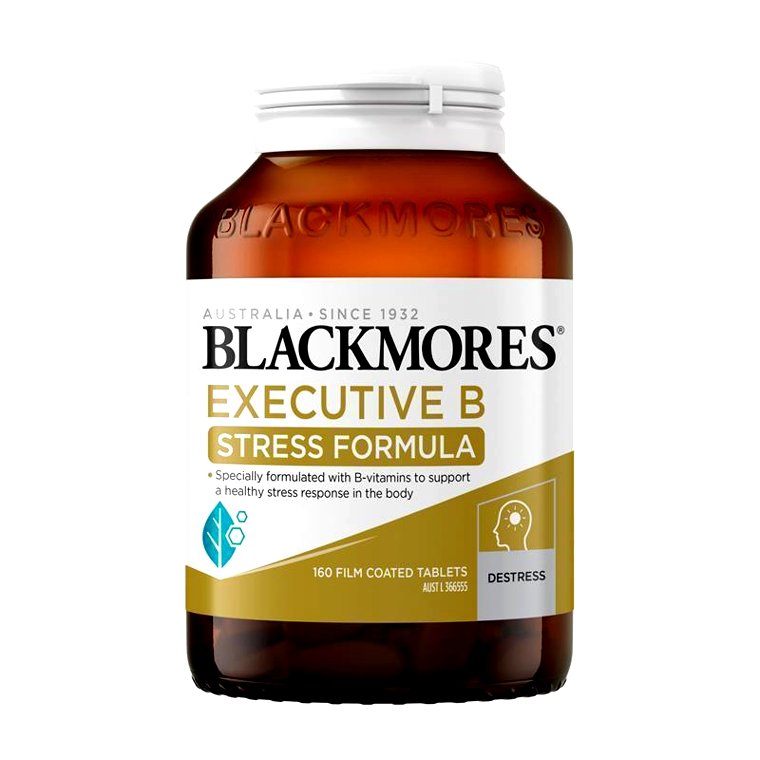 Viên uống Blackmores Executive B Stress Formula 160 viên giúp giảm căng thẳng, hỗ trợ thần kinh và tăng sức bền tinh thần
