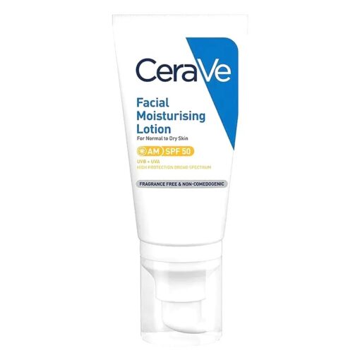 Kem dưỡng ẩm chống nắng CeraVe SPF 50 dùng ban ngày – dành cho da thường đến da khô