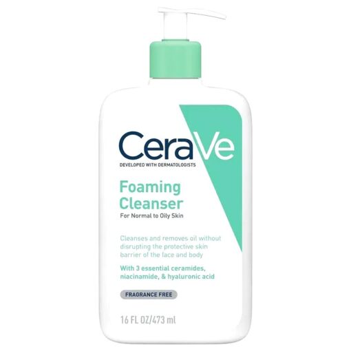 Sữa rửa mặt tạo bọt CeraVe Foaming Cleanser 473ml dành cho da dầu