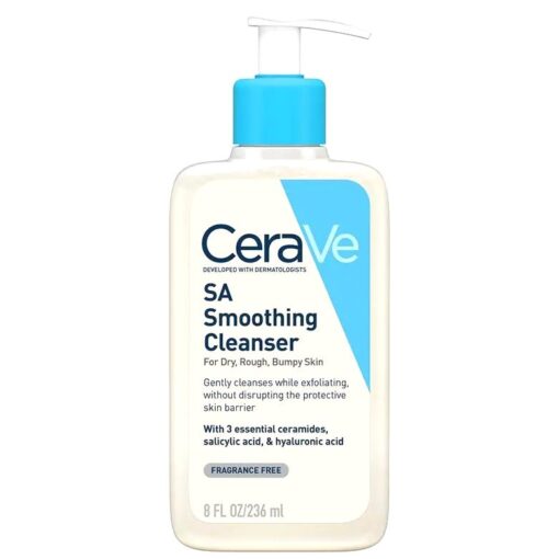 Sữa rửa mặt CeraVe SA Smoothing Cleanser 236ml – làm sạch dịu nhẹ cho da khô, sần sùi
