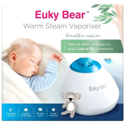 Máy xông hơi Euky Bear hỗ trợ làm ẩm không khí và giảm nghẹt mũi cho bé