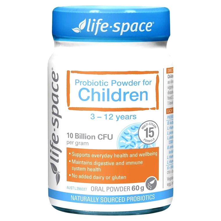 Men vi sinh Life-Space Probiotic Powder For Children hỗ trợ tiêu hoá và đề kháng cho trẻ từ 3 tuổi