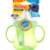 Ly tập uống Nuby chống đổ 295ml tay cầm đôi cho bé từ 4 tháng