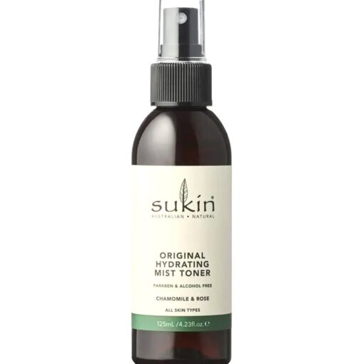 Xịt khoáng dưỡng ẩm Sukin Signature Hydrating Mist Toner 125ml – không cồn, không paraben