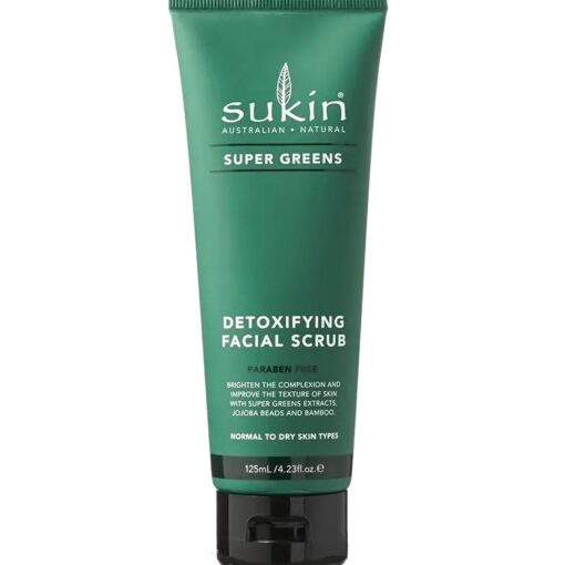 Sukin Super Greens Detoxifying Facial Scrub 125ml – Tẩy tế bào chết và thải độc cho da