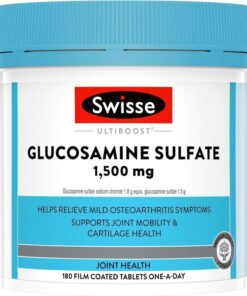 Viên uống Swisse Glucosamine Sulfate 1500mg hộp 180 viên hỗ trợ xương khớp, giảm đau và cải thiện vận động