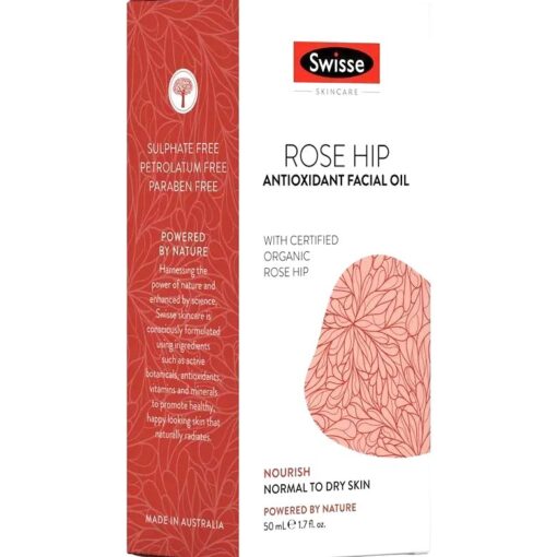 Tinh dầu dưỡng da Swisse Rose Hip Antioxidant Facial Oil 50ml chiết xuất hữu cơ