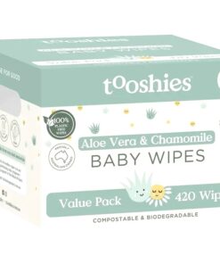 Hộp khăn ướt Tooshies hữu cơ 6x70 tờ chiết xuất nha đam và hoa cúc