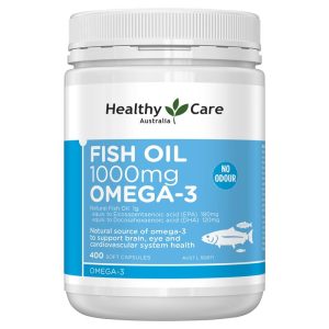 Healthy Care Fish Oil 1000 mg Bổ Sung Omega-3 400 Viên Nang