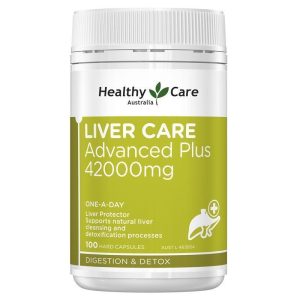 Healthy Care Liver Care Advanced Plus Hỗ Trợ Chức Năng Gan 42.000 mg 100 Viên Nang