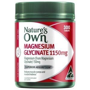 Nature's Own Magnesium Glycinate Bổ sung magiê 150 mg 300 viên