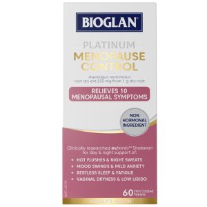 Bioglan Platinum Menopause Control Hỗ Trợ Các Triệu Chứng Mãn Kinh 60 Viên Nang