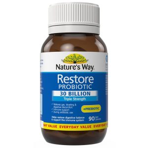 Nature's Way Restore Probiotic 30 Tỷ Lợi Khuẩn Hỗ Trợ Tiêu Hóa 90 Viên Nang