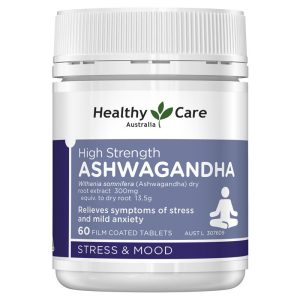 Healthy Care High Strength Ashwagandha Chiết xuất Rễ Ashwagandha 60 Viên