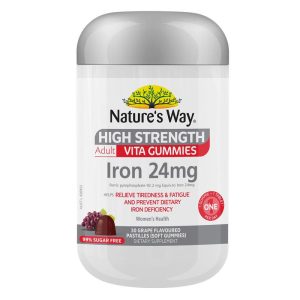 Nature's Way Adult Vita Gummies Iron Hàm Lượng Cao 24 mg 30 Viên Nhai