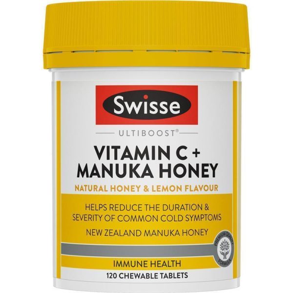 Swisse Vitamin C và Mật Ong Manuka Viên Nhai 500 mg 120 Viên