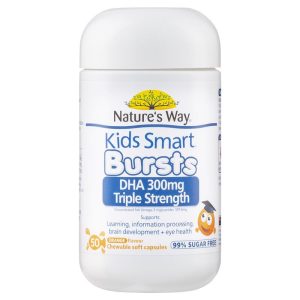 Nature's Way Kids Smart DHA 300 mg Triple Strength Cho Trẻ Em 50 Viên Nang Mềm