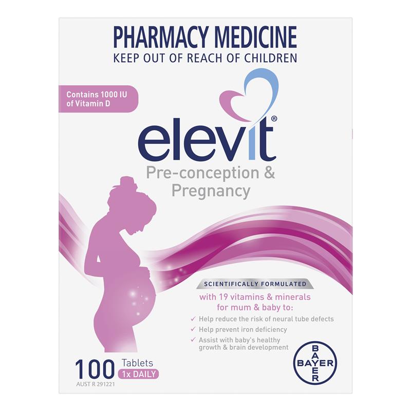 Elevit Vitamin Tổng Hợp Trước Khi Mang Thai Và Trong Thai Kỳ 100 Viên – ảnh 2
