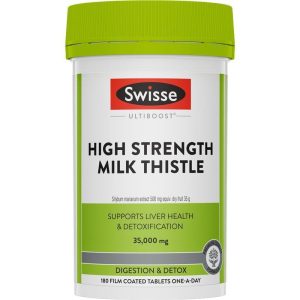 Swisse Ultiboost Milk Thistle Hàm Lượng Cao Hỗ Trợ Chức Năng Gan 180 Viên