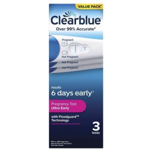 Clearblue Ultra Early Que Thử Thai Phát Hiện Sớm 3 Que