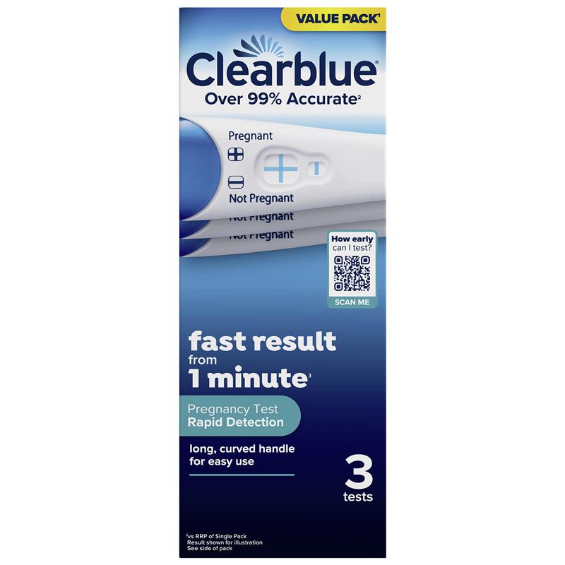 Clearblue Rapid Detection Que Thử Thai Cho Kết Quả Nhanh 3 Que