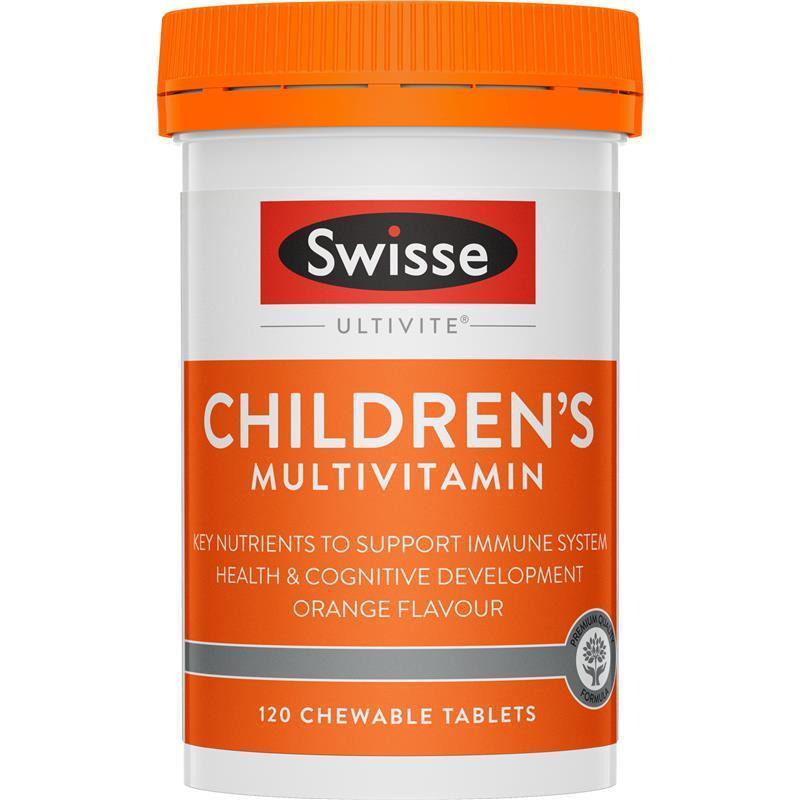 Swisse Children's Ultivite Multivitamin Cho Trẻ Em 120 Viên Nhai