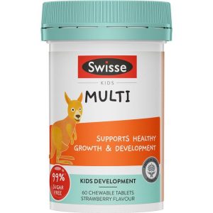 Swisse Kids Multi Vitamin Tổng Hợp Cho Trẻ Em Vị Dâu 60 Viên Nhai