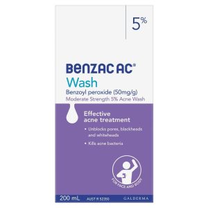 Benzac AC Sữa Rửa Mặt Và Cơ Thể Trị Mụn 5% 200 ml